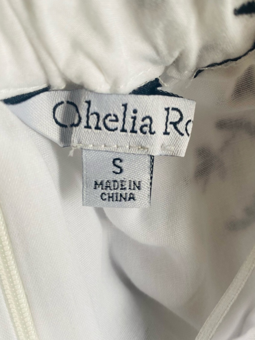 Ophelia Roe Embroidered Eyelet Blouses- White & Black, White & Black. - Picture 6 of 9